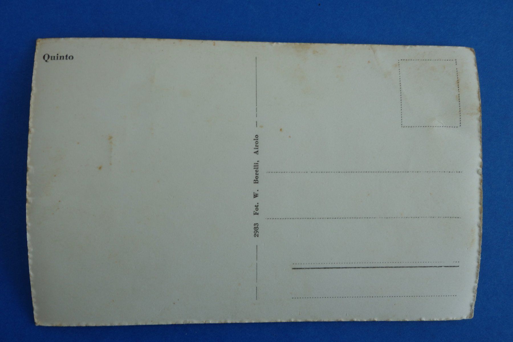Cartes postales: QUINTO - ca  1950 – D'occasion à Ibach par Ibanto 1
