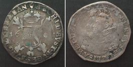 BRABANT 3 Reals 1606 Antwerpen ALBERT & ISABEL Silber RAR!