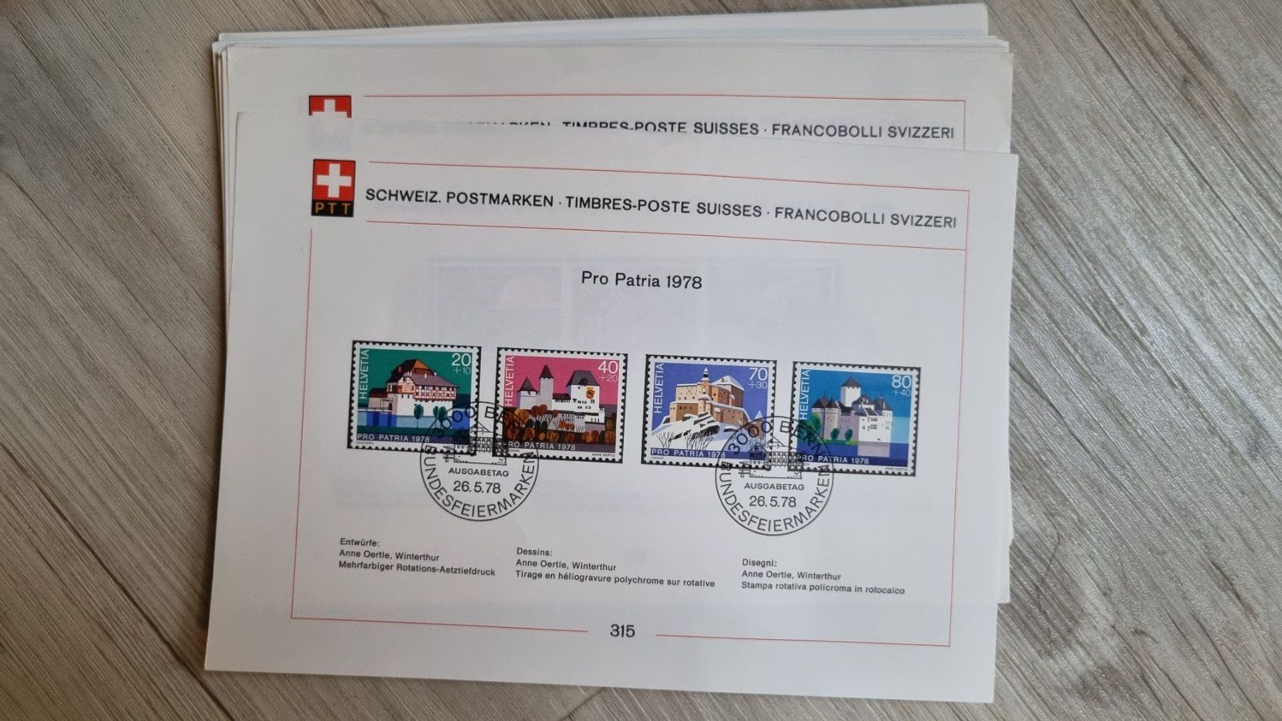 Tutti i francobolli: 270 Sammelblätter 1972 - 2000 – Usato da Moosseedorf venduto da wau69 2