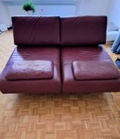 Top Ewald Schillig Leder-Funktionssofa / Design-Couch 