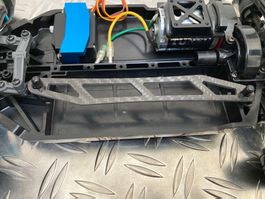Akku Klemmplatte zu Tamiya TT-02 Chassis Echt-Carbon NEU!