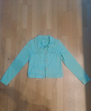 Jeansjacke in Mintgrün