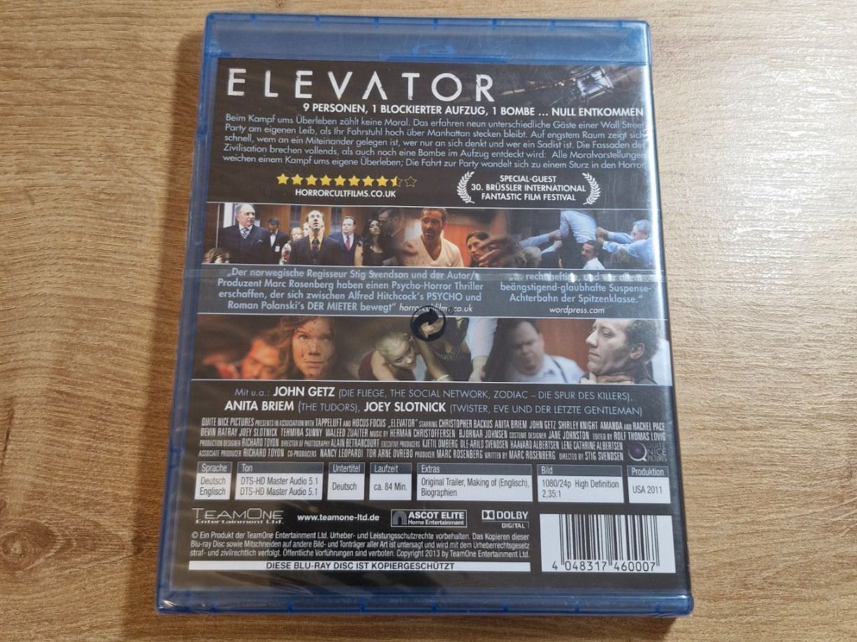 Tutti i DVDs: Elevator (2011) NEU OVP RAR Bluray – Nuovo e nell'imballaggio originale da Pfungen venduto da Whitie 1
