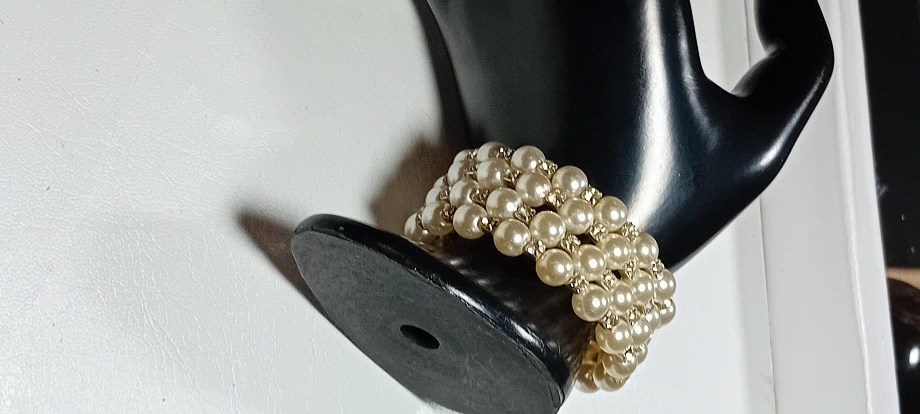 Bracciali & Braccialetti: armreif,,,künstliche perlen,,,mit kristall – Nuovo (secondo la descrizione) da Basel venduto da bij_5hqd 1