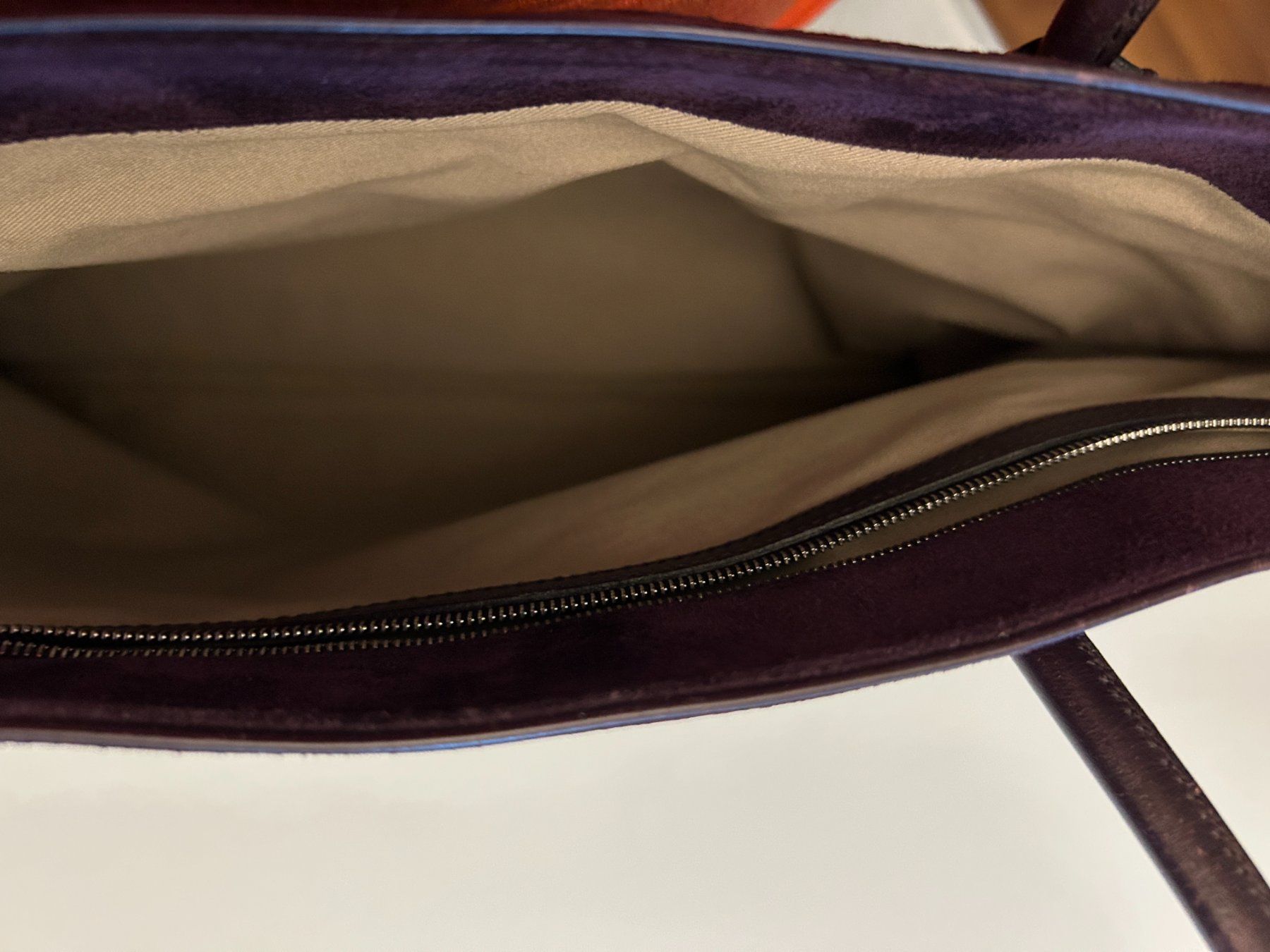 Borse da donna: Wildledertasche, Dunkelviolett – Usato da Ettingen venduto da sagada81 2