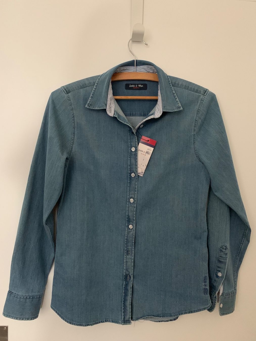 Camicette: Jeans Bluse Sable & Mer Gr. S NEU – Nuovo e nell'imballaggio originale da Volketswil venduto da chocoli