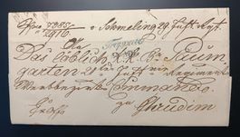Faltbrief ab TROPPAU 29.11.1844 nach Chrudim in Böhmen