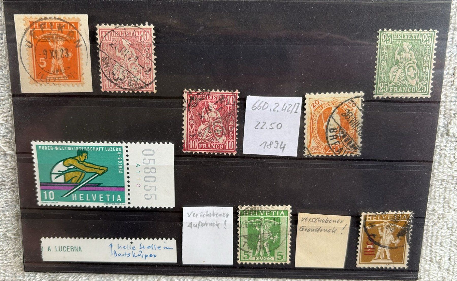 Tous les timbres: LOT SCHWEIZER BRIEFMARKEN – D'occasion à Ostermundigen par Wyatt-Earp