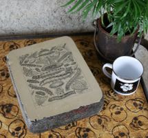 Lithographiestein "Schmetterlinge Raupen Schwärmer Falter"