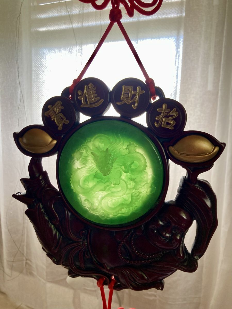 Statuette: Feng Shui Glücksbringer mit Drache und Jadeimitat – Usato da Vinelz venduto da Viewfinder84 7