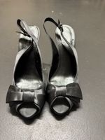 Nine West Heels, Size 8.5M, Satin Slingback, Bow Detail 👠