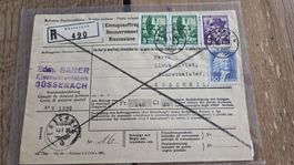 1935 Einzugsautrag Pro Juventute Frankatur