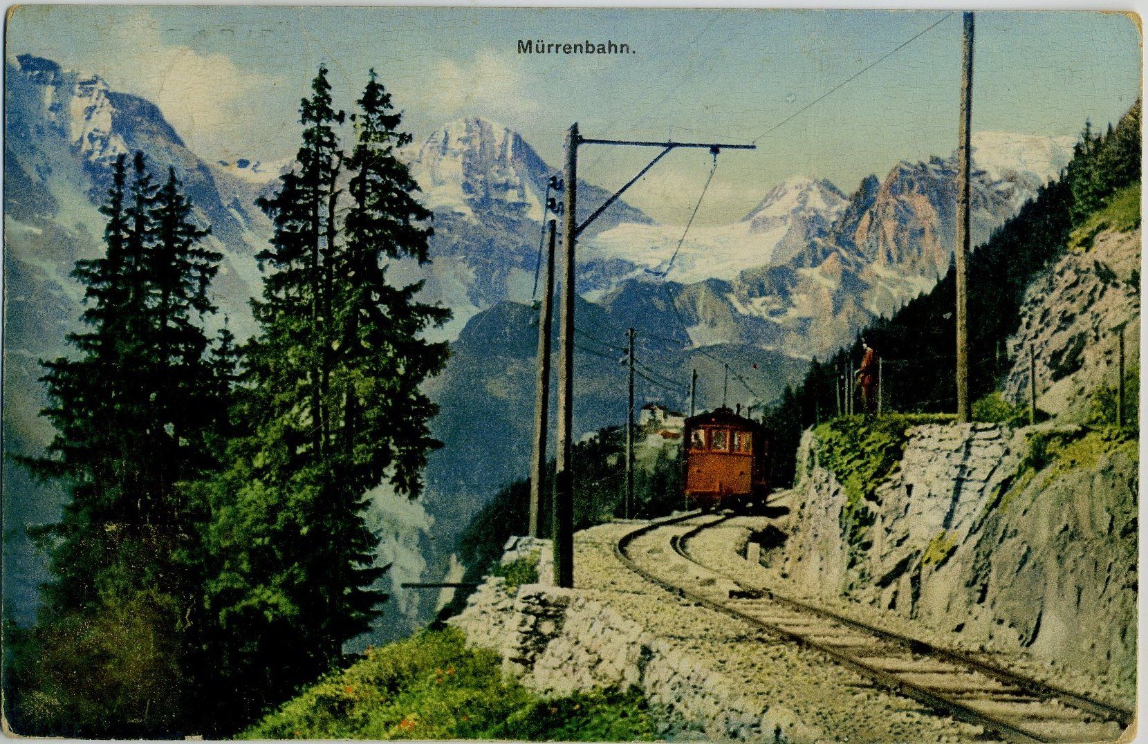 Ansichtskarten: 4 alten Ansichtkarten Mürren Bahn – Gebraucht aus Versoix von  3