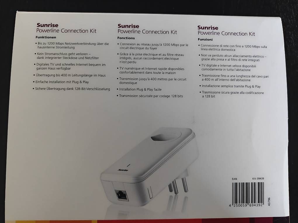 Sunrise Lecteurs & Adaptateurs: Powerline connection kit Sunrise – D'occasion à Ecublens VD par oomari 2