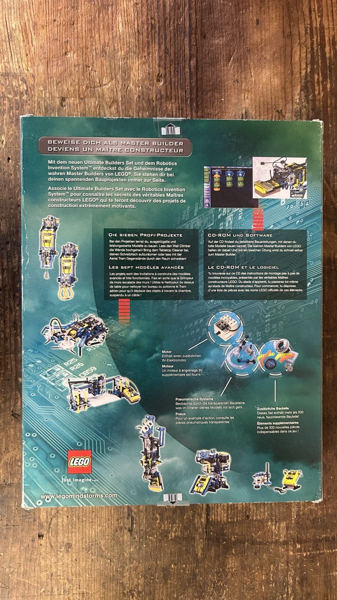 Lego Giocattoli: LEGO Mindstorms Ultimate Builders Set 3800 (selten) – Nuovo e nell'imballaggio originale da Breitenbach venduto da Vince54 1
