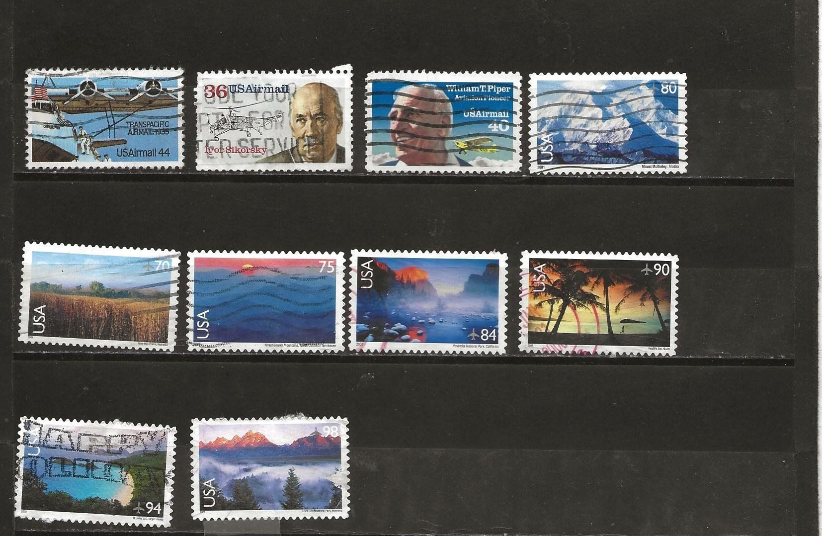 Alle Briefmarken: USA AIR MAIL 1949 .... – Gebraucht aus Sion von PierreP01 3