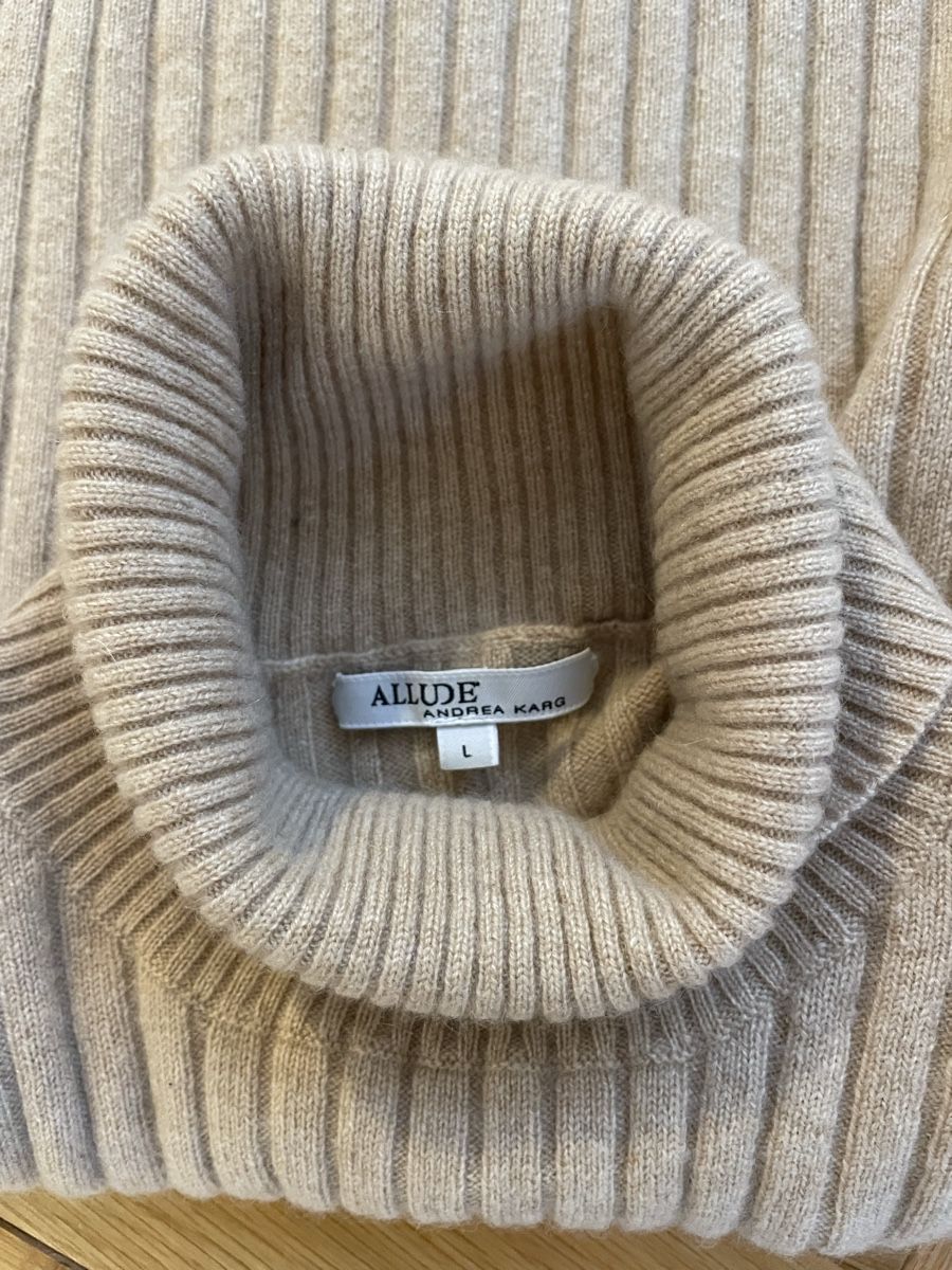 Pulls & Sweat-shirts: Cashmere beiger Turtleneck Pullover - Gr. S – D'occasion à Zürich par katidust 5