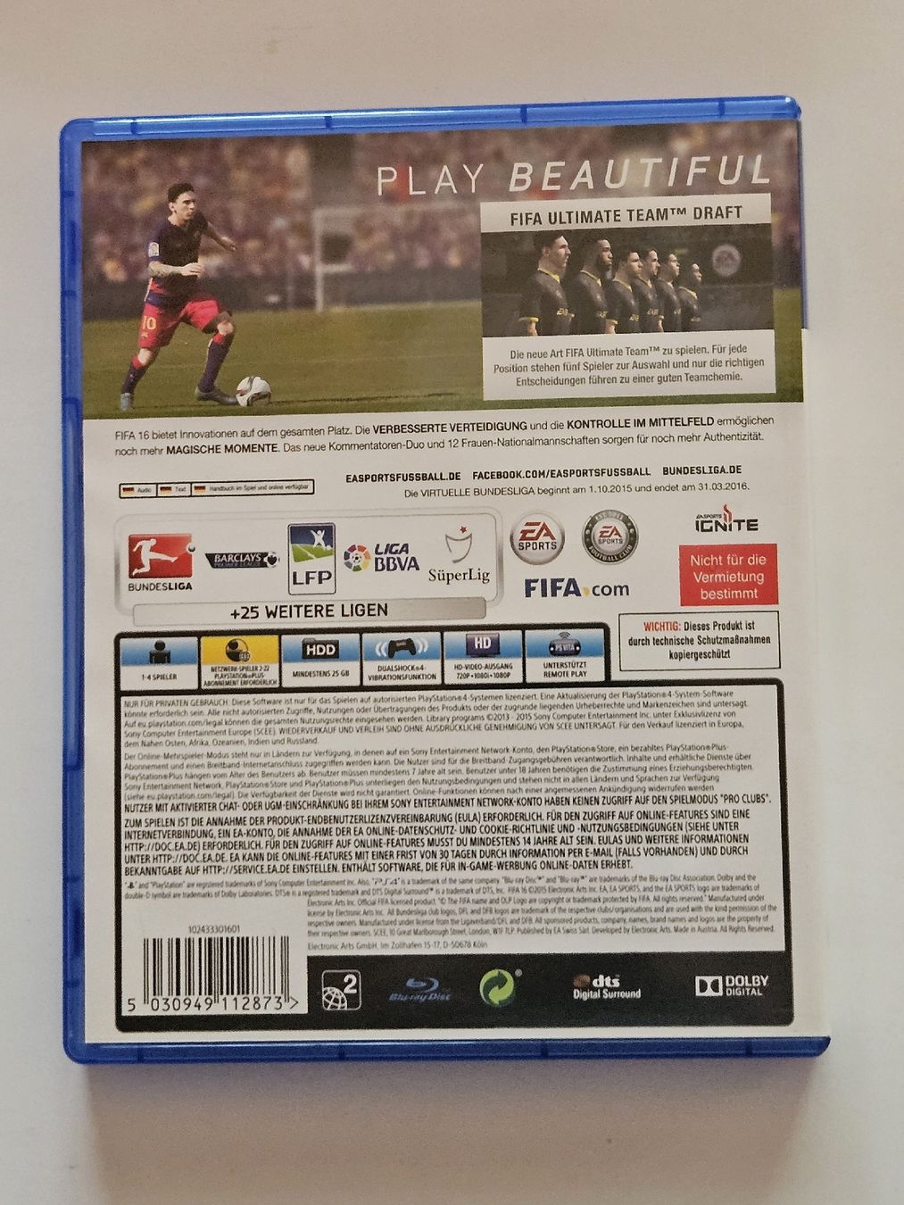 Jeux: PS4 FIFA 16 / #WT18 – D'occasion à Oberdorf BL par BaldenEagle 3