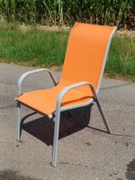 Gartenstuhl orange total 6 Stück