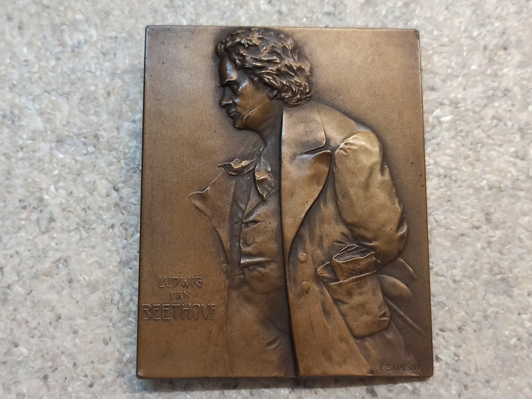 Foto & Immagini: Beethoven Bronze Plakette ca.1920 – Usato da Reiden venduto da Zofi-Brocki