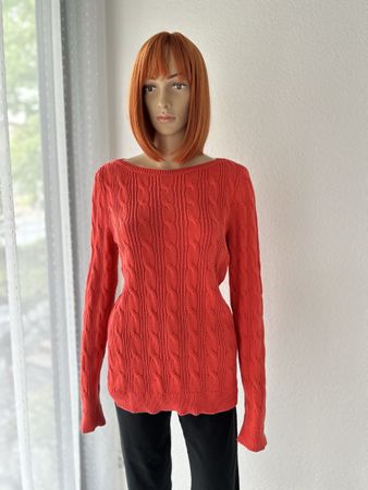 LAUREN Ralph Lauren Pullover Cotton Coral Size L