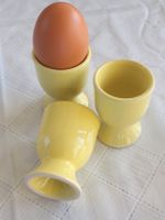 3 Vintage Eierbecher Keramik glasiert eventuell Rössler?