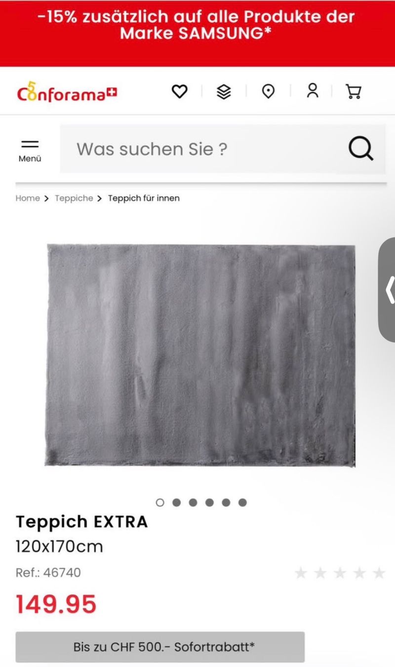 Tapis: Teppich 120x170 – Neuf avec emballage d'origine à Zürich par tat_y26h