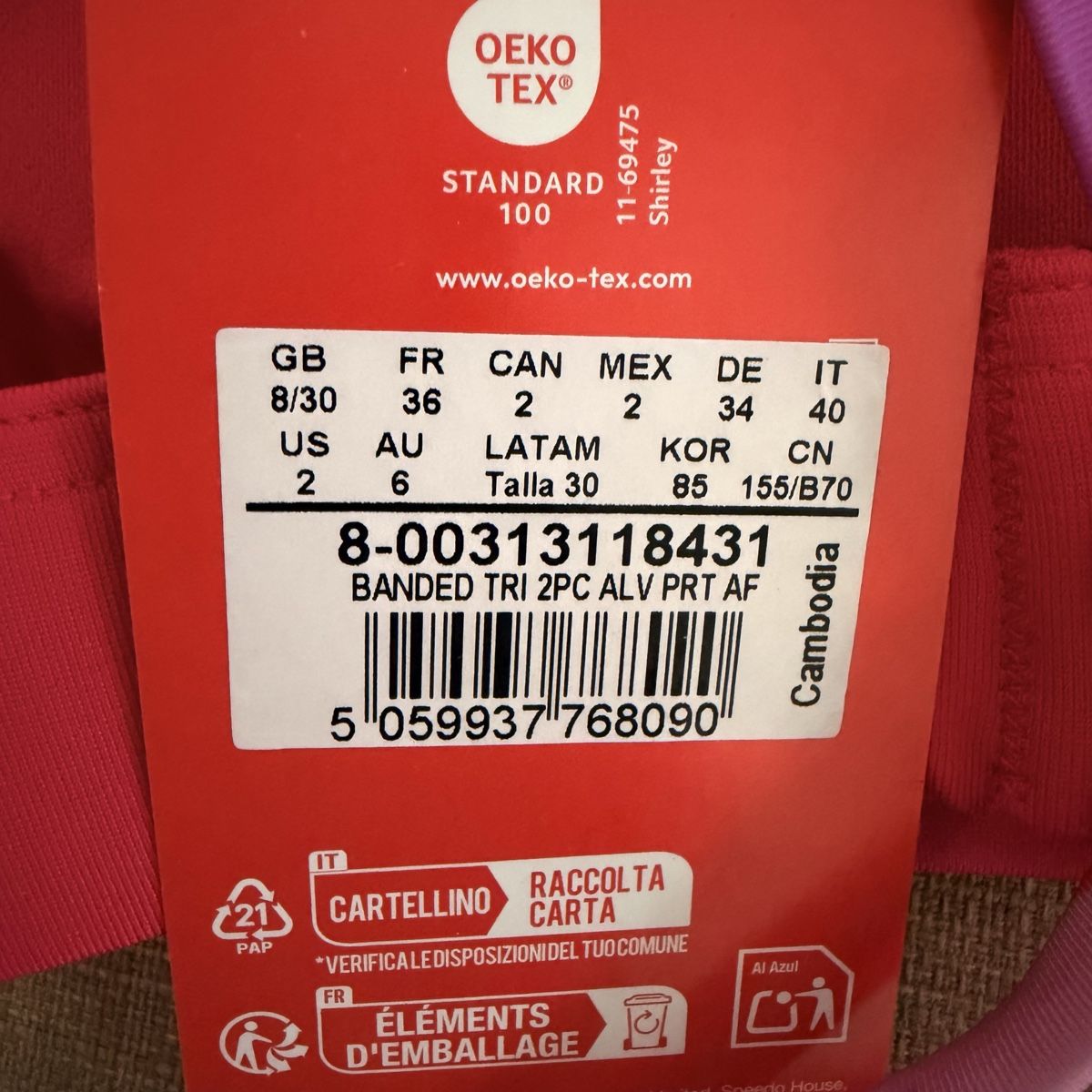 Speedo Badekleider & Bikinis: Speedo - Triangel Bikini – Neu und originalverpackt aus zürich von may_yj9f 9