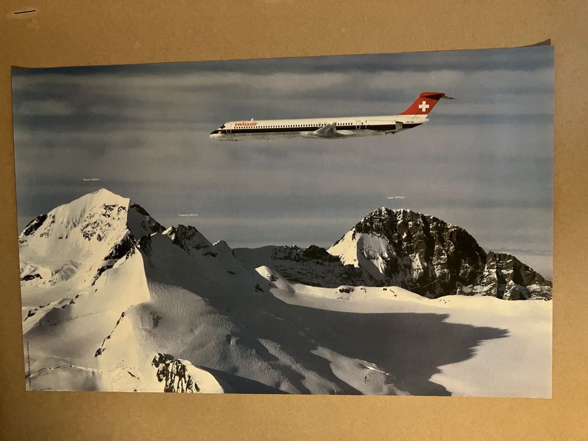 Poster & Bilder: Swissairposter DC-9-81 – Gebraucht aus Eglisau von claudio1757