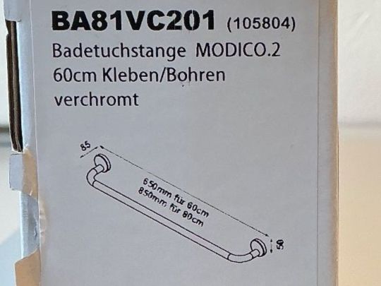 Portasciugamani: Bodenschatz Badetuchstange 60cm – Nuovo e nell'imballaggio originale da Zug venduto da Bauteile-Zug 4