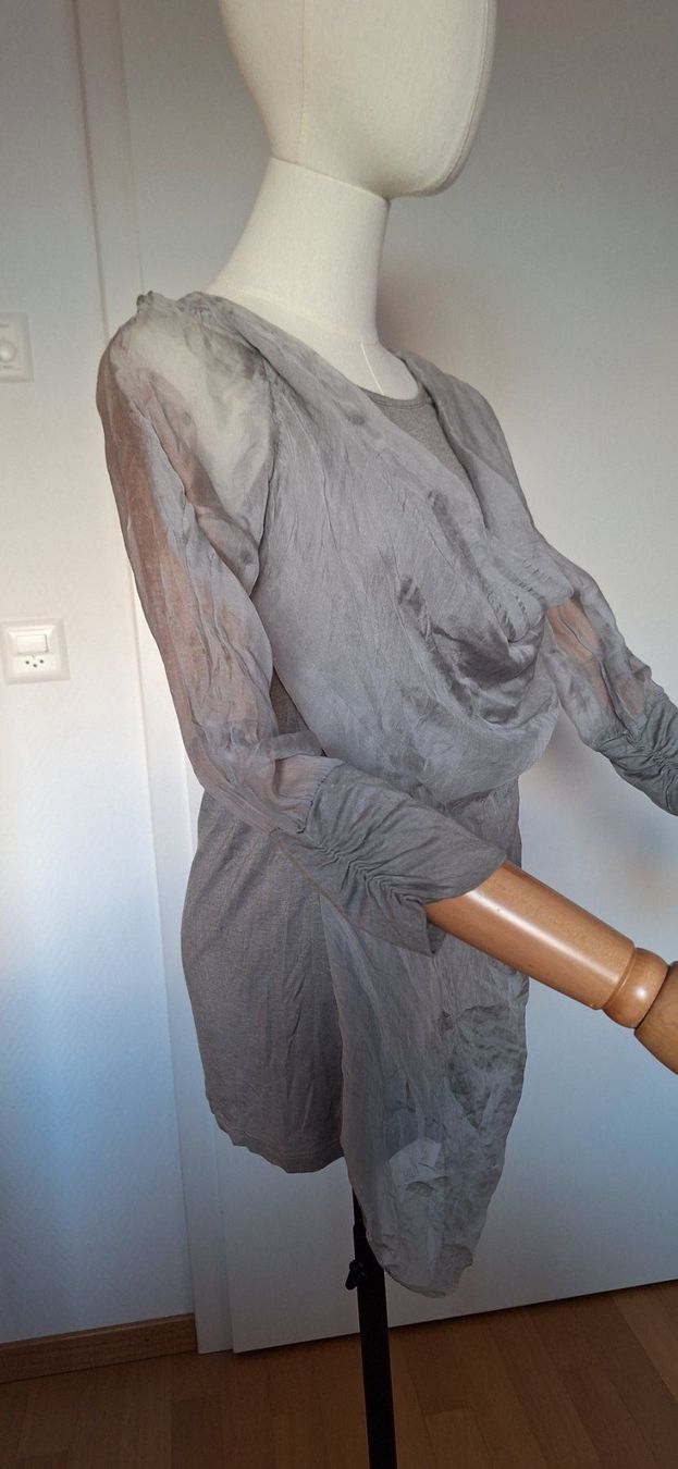 Maglioni & Felpe: pull gris, manche voile – Nuovo (secondo la descrizione) da Lussery-Villars venduto da pousinete02 2