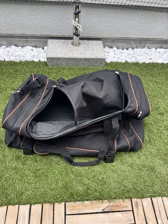 Reisetasche Eliox schwarz mit Details gebraucht