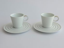 Tasses et soucoupes Nespresso Christian Ghion 2 pièces blanc