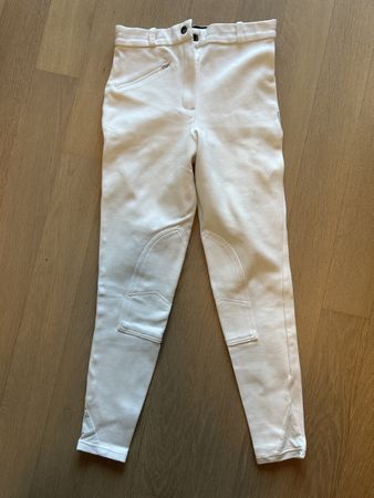 Weisse Reithose von Fouganza - Gr. 34