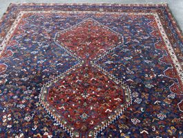 Antik Schiraz Perserteppich 310x235cm handgeknüpft,gereinigt