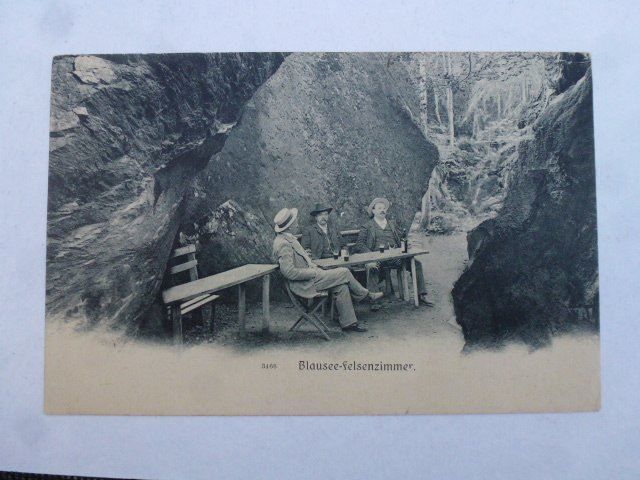 Cartoline postali: Ansichtskarte Blausee-Felsenzimmer 1910 – Usato da Walkringen venduto da Casablanca777