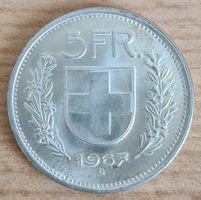 5 Fr. Silber Münze 1967