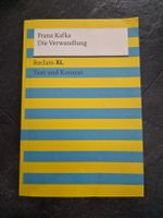 Kafka - Die Verwandlung, Reclam XL, Text und Kontext