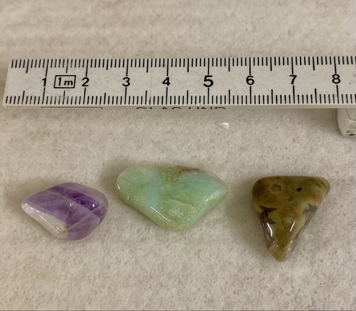 Pietre preziose: Edelsteine Set: Amethyst, Chrysopras & Landschaftsjaspis – Nuovo (secondo la descrizione) da Erlenbach ZH venduto da Ritschly
