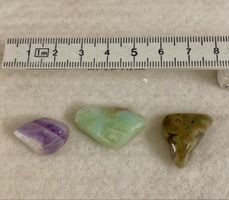 Edelsteine Set: Amethyst, Chrysopras & Landschaftsjaspis