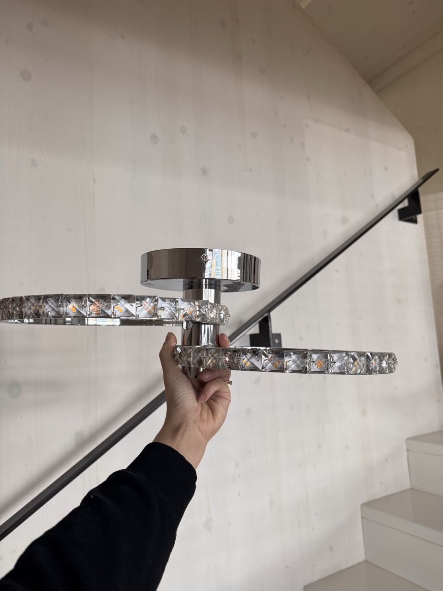 Lampadari & plafoniere: Deckenleuchte mit Kristallringen Chrom – Usato da Hausen AG venduto da bes_g779 1