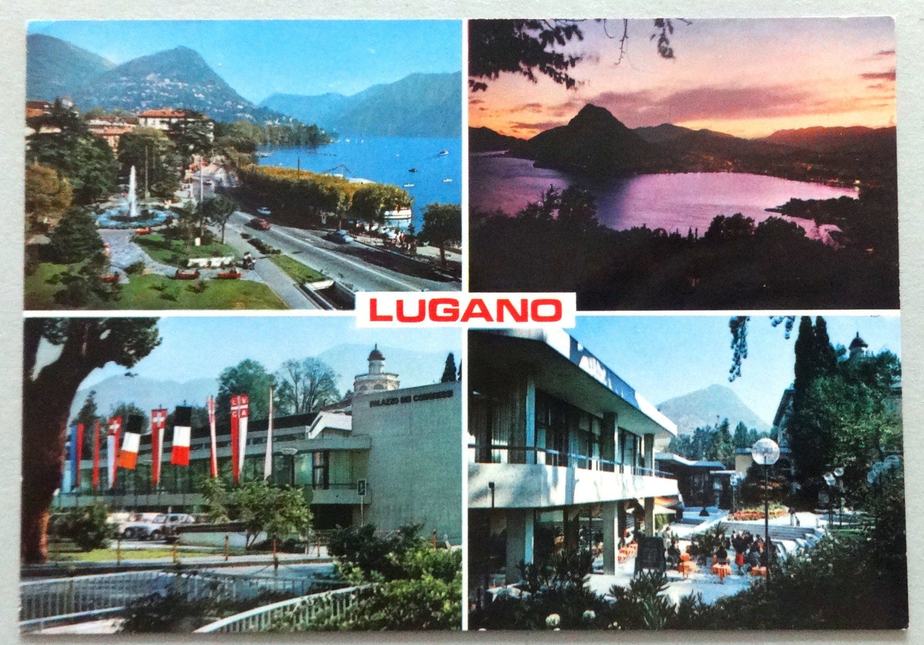 Cartoline postali: Lugano - Multivues – Usato da Fétigny venduto da Billy2miny