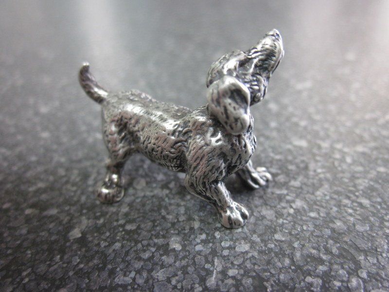 Figuren: Kleiner Silber Hund, 800er Silber 20 gr. – Gebraucht aus Bischofszell von raika 1