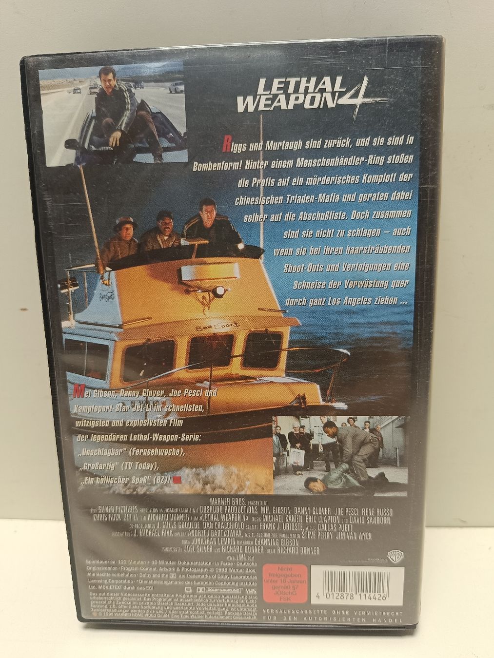 Tutti i VHS: Vhs Lethal Weapon 4 (bia4) – Usato da Künten venduto da Schnaepplihuus 1