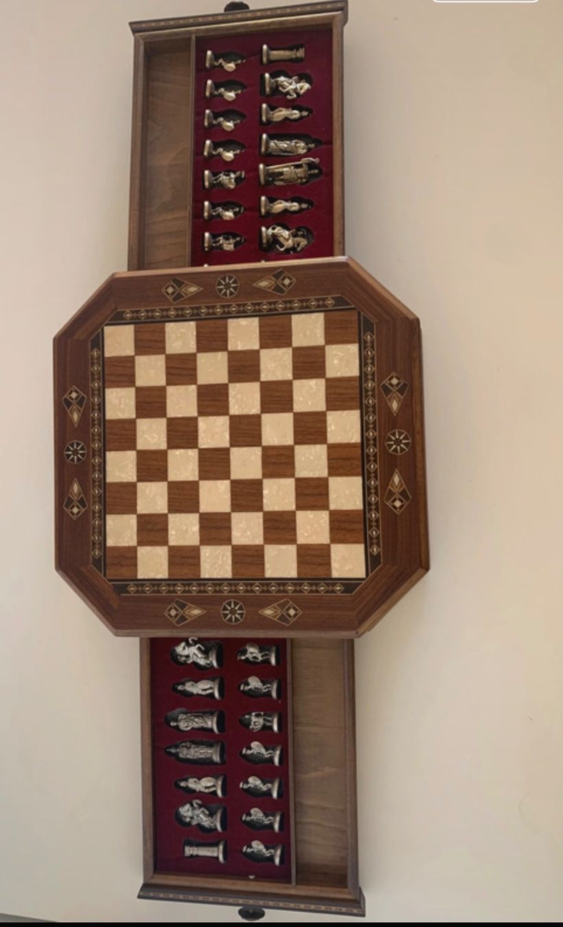 Giochi: Échecs Helena Wood Art bois incrusté – Usato da Froideville venduto da vin_ynl9 2