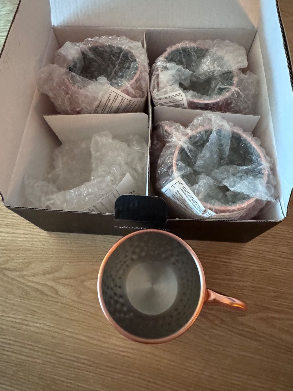Tazze: 4x Moscow Mule Becher – Nuovo e nell'imballaggio originale da Thun venduto da Dvddealer 1