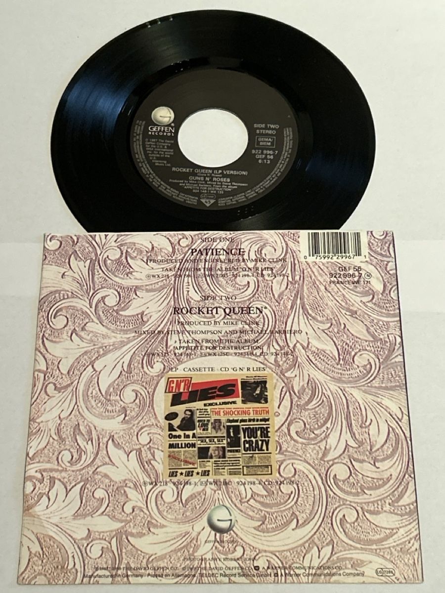 Schallplatten: Guns N‘Roses. 1987. Patience – Gebraucht aus Faulensee von Mizuno06 1