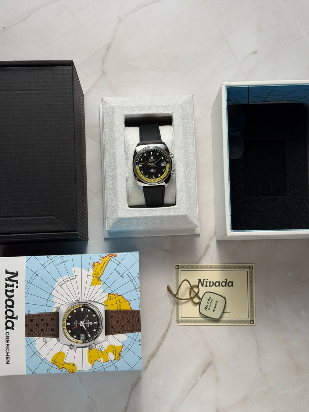 Nivada Orologi: Nivada Grenchen Antarctic GMT – Nuovo (secondo la descrizione) da Villarepos venduto da aTimeAffair 5