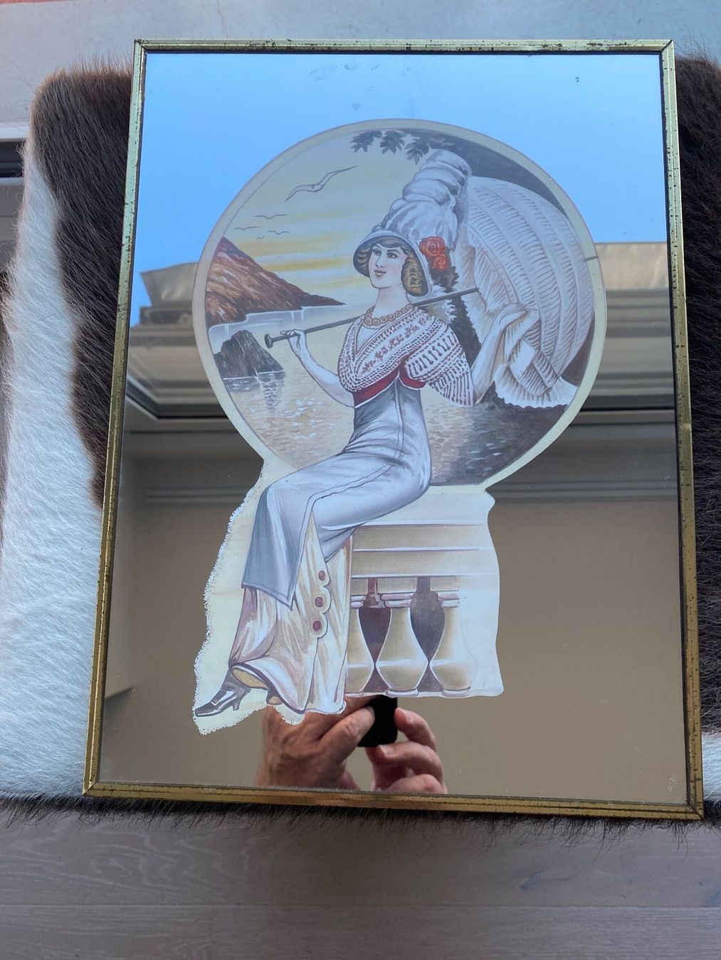 Specchi: Vintage Art Deco Lady Spiegel – Usato da Abtwil SG venduto da steph61 3