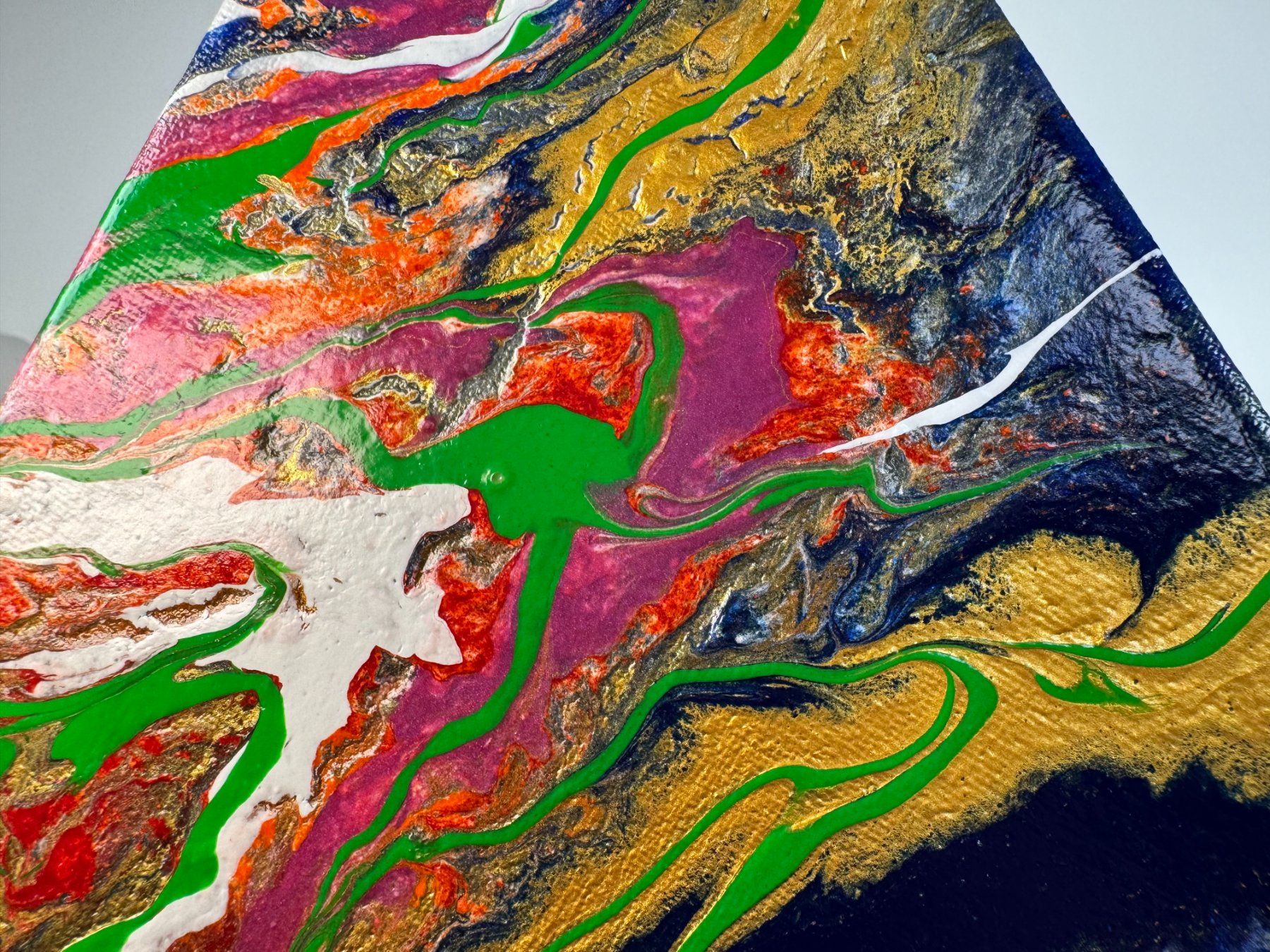 Dipinti: Acryl-Flüssigmalerei, Dreieck – Usato da Schlieren venduto da MayaSheng1983 1